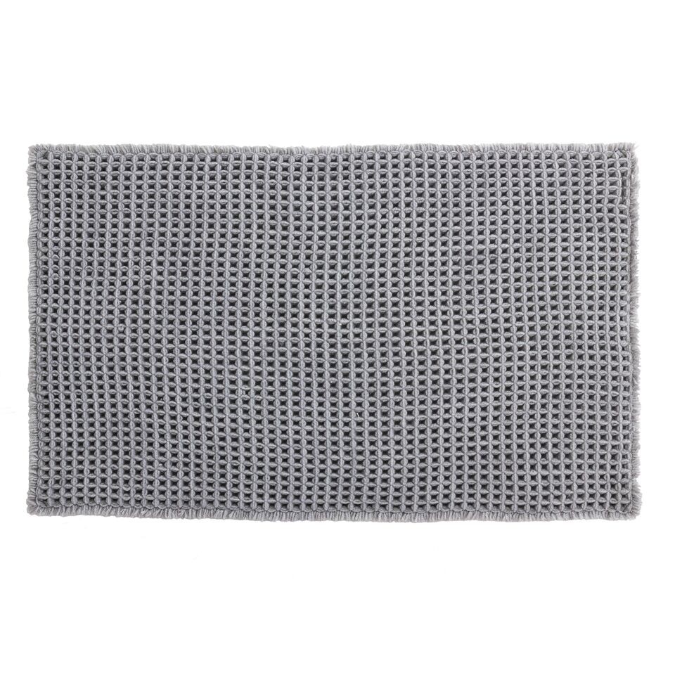 Πατάκι Μπάνιου Gauffre 50x80cm Γκρι Spirella