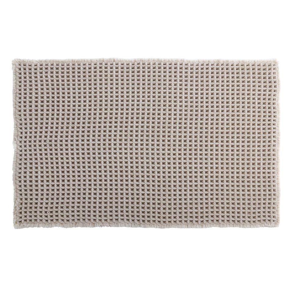 Πατάκι Μπάνιου Gauffre 50x80cm Μπεζ Spirella