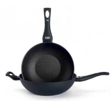 Τηγάνι Wok Virtus Αντικολλητικό Χυτό Αλουμίνιο 32cm Tvs