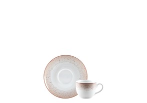 Φλιτζάνι & Πιάτο Καφέ Metamorphosis Beige Σετ 6τμχ Ionia