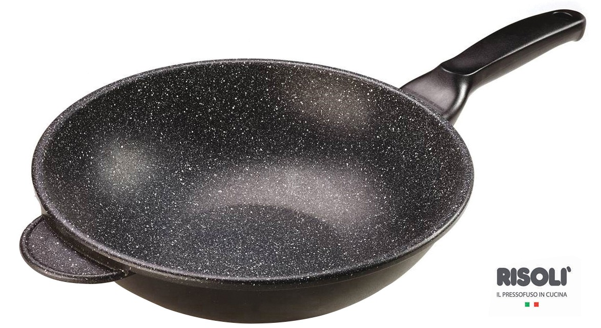 Τηγάνι – Wok Granito Χυτού Αλουμινίου 30cm Risoli