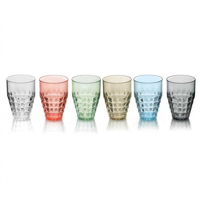 Ποτήρια Νερού – Αναψυκτικού Tiffany Σετ 6τμχ 510ml Χρωματιστά Guzzini