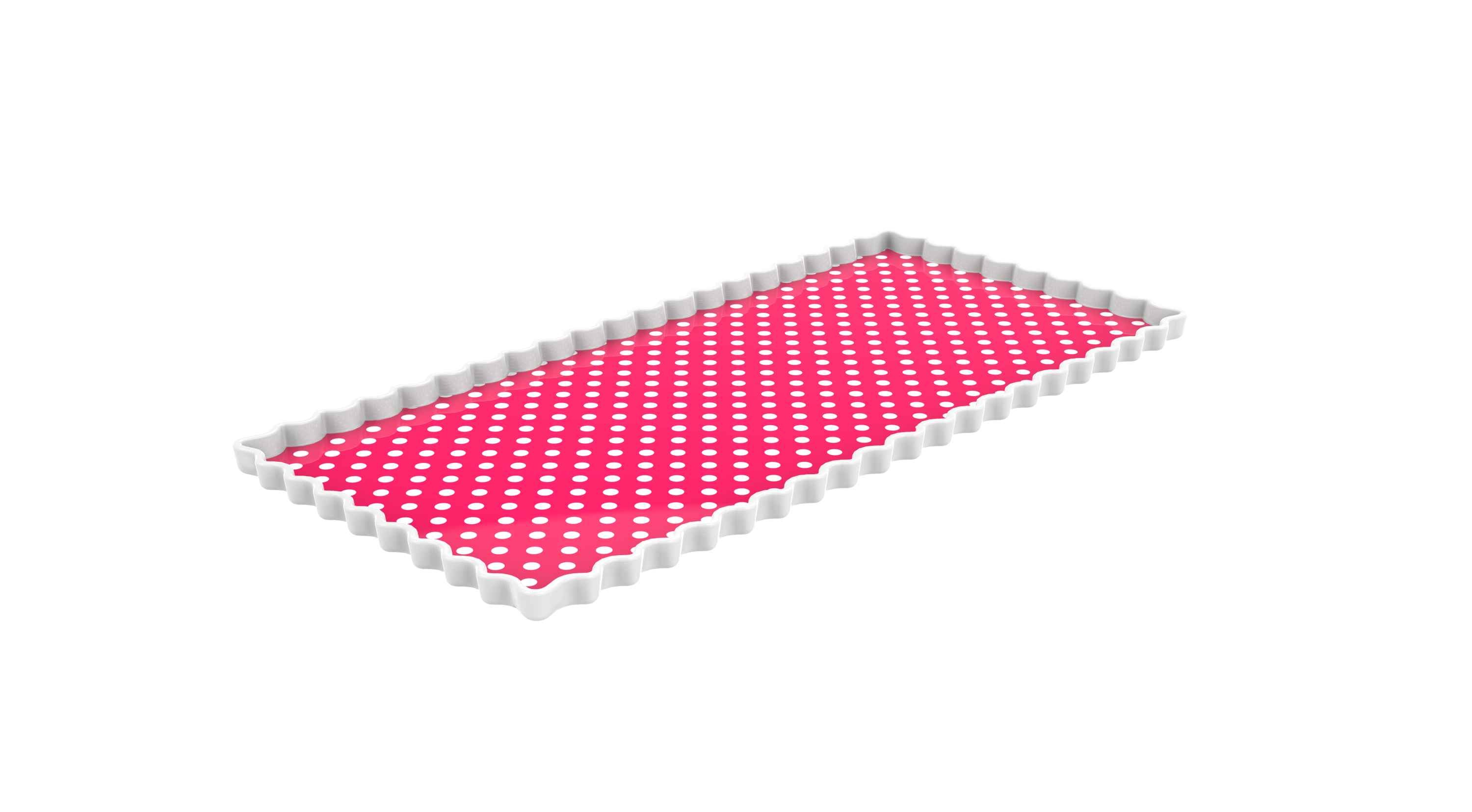 Πιατέλα Ορθογώνια Dotty Φούξια Zak Design