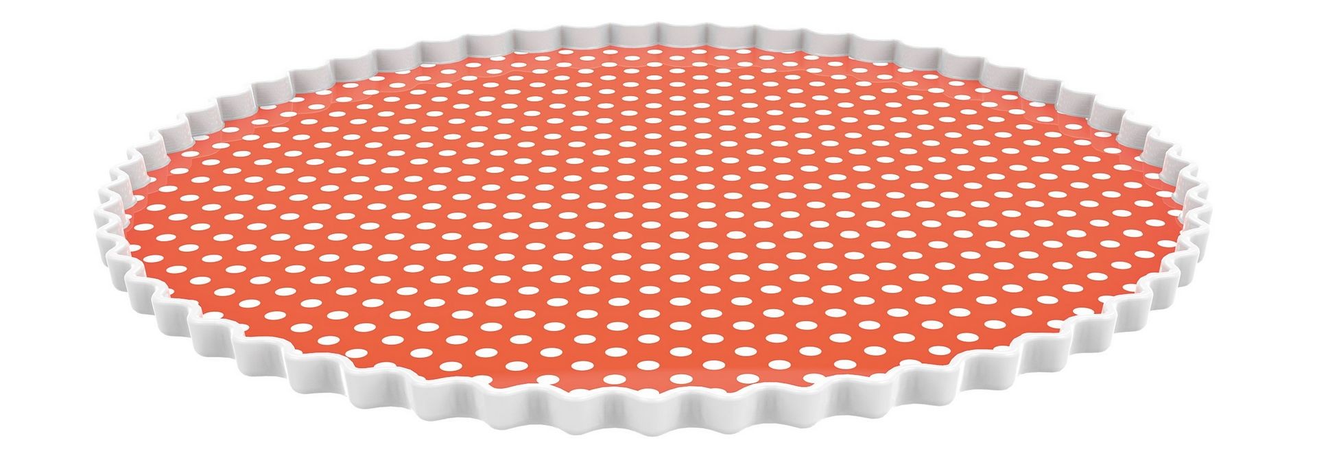 Πιατέλα Στρογγυλή Dotty Κοραλί Zak Design 32cm