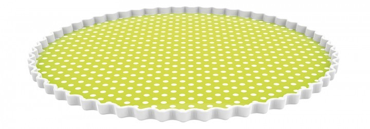 Πιατέλα Στρογγυλή Dotty Λαχανί Zak Design 32cm
