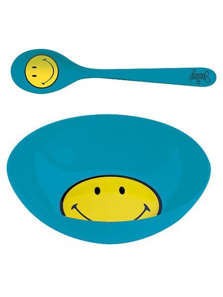 Σετ Πρωινού Smiley Μελαμίνης Zak Designs Μπλε