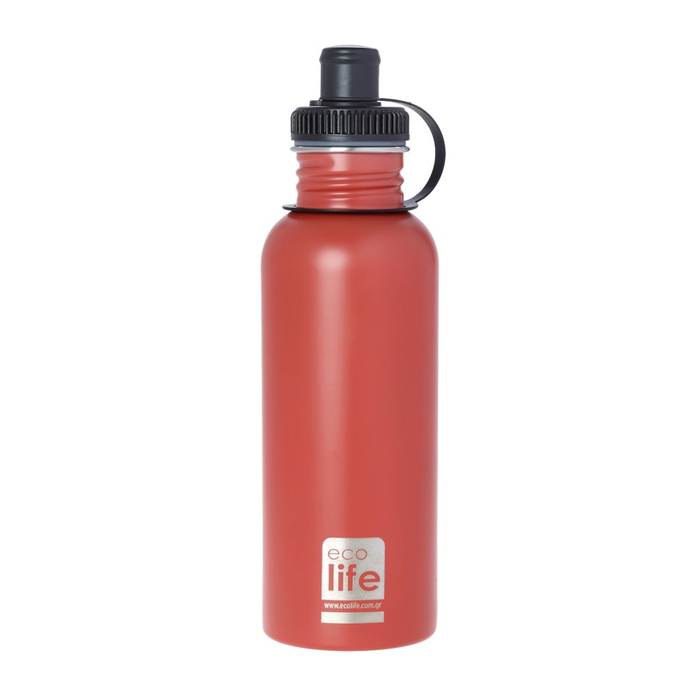 Παγούρι EcoLife Μεταλλικό Ανοξείδωτο Coral 600ml