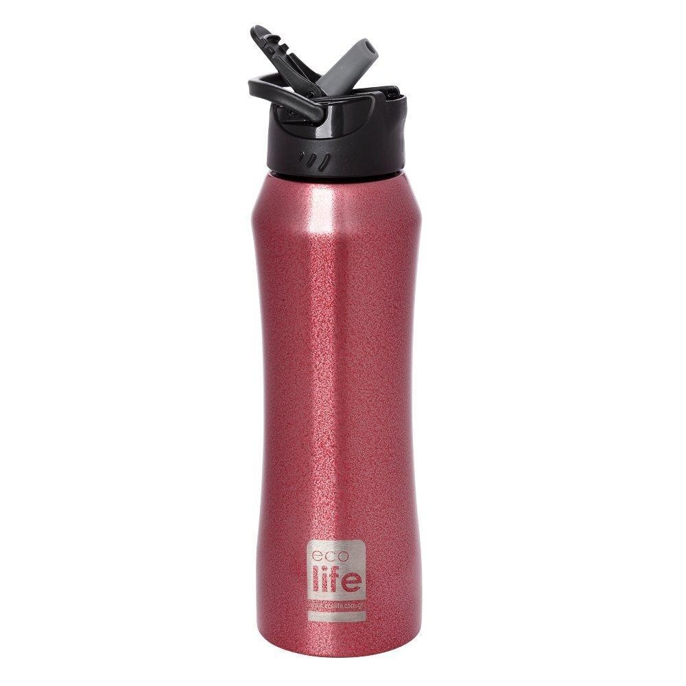 Θερμός EcoLife Μεταλλικό Ανοξείδωτο Red Thermos 550ml