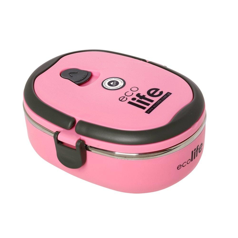 Φαγητοδοχείο Pink Ισοθερμικό Ανοξείδωτο 18/8 800ml Ecolife