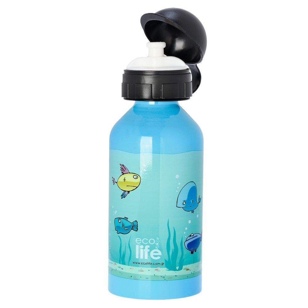 Παγούρι Eco Life Μεταλλικό Ανοξείδωτο Fish 500ml