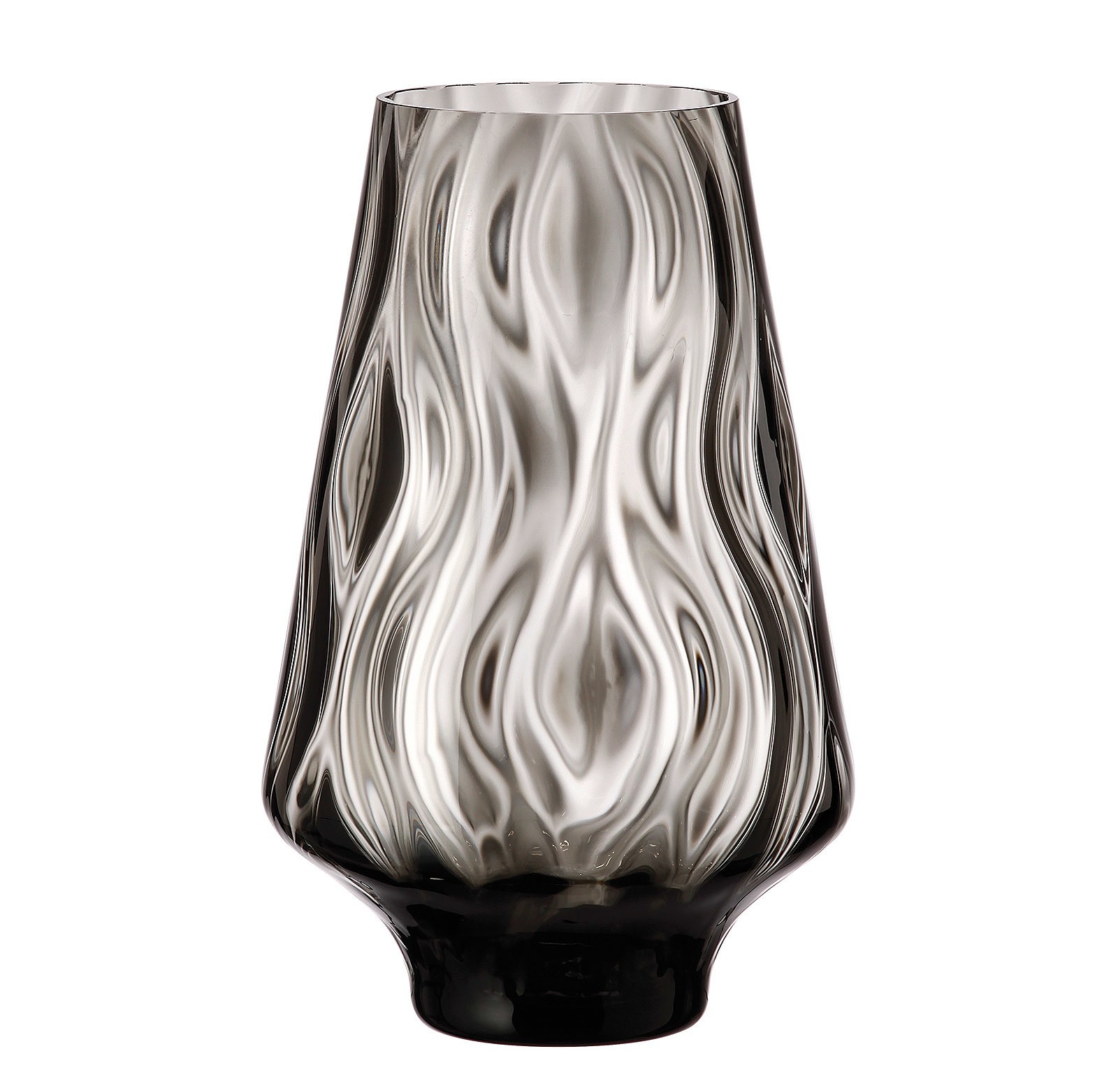 Ανθοδοχείο Optic Rhythm Black Bohemia Κρυστάλλινο 25cm