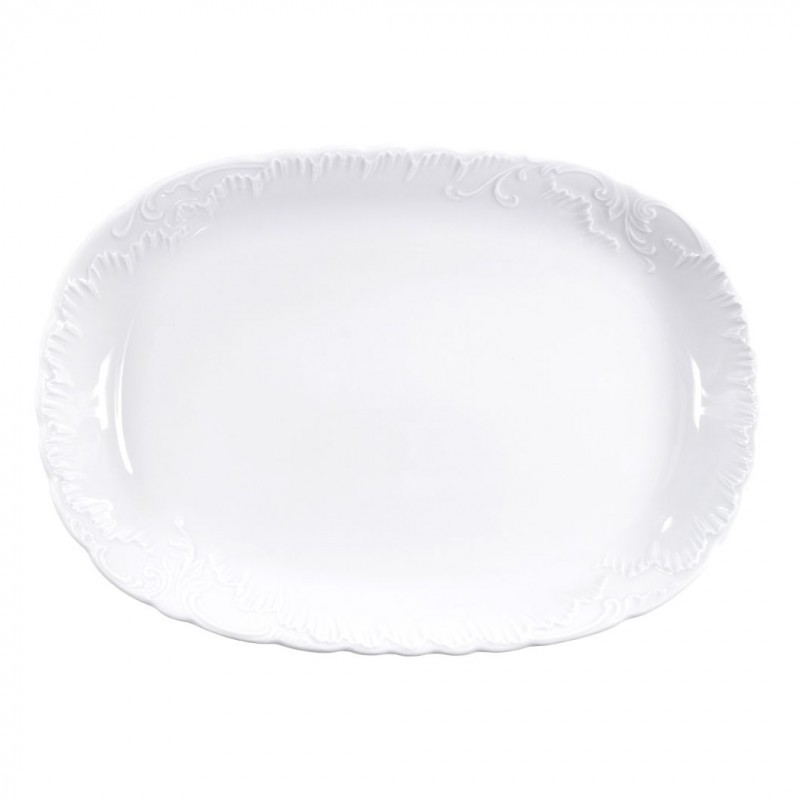 Πιατέλα Οβάλ Πορσελάνης Rococo 33cm Hausmann