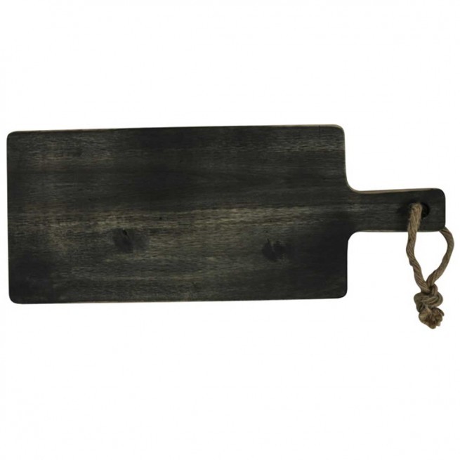 Πλατό Σερβιρίσματος Ορθογώνιο Black Acakia 48cm