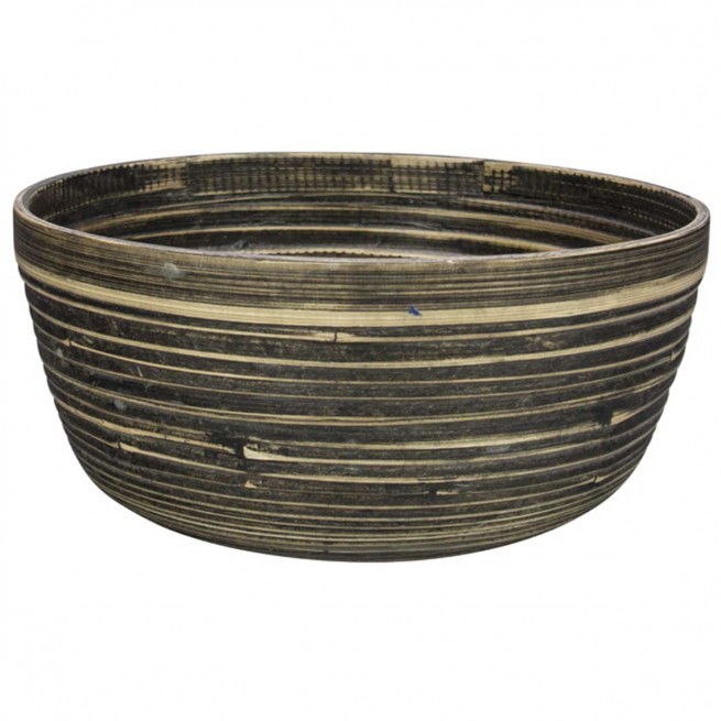 Μπολ Bamboo Natural Black 20cm Marva Home