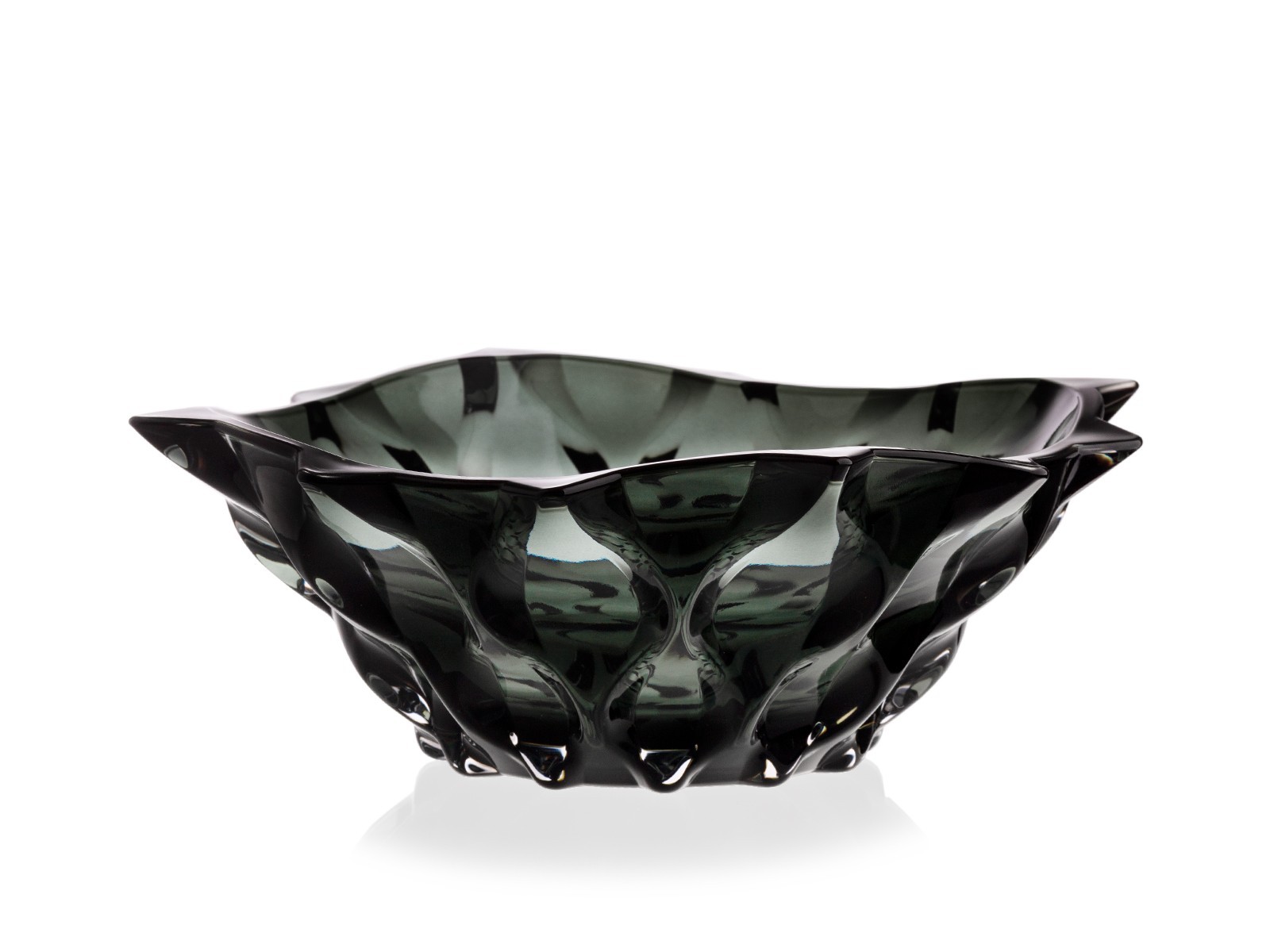 Κουπ Samba Grey Smoke Bohemia Κρυστάλλινο 30cm