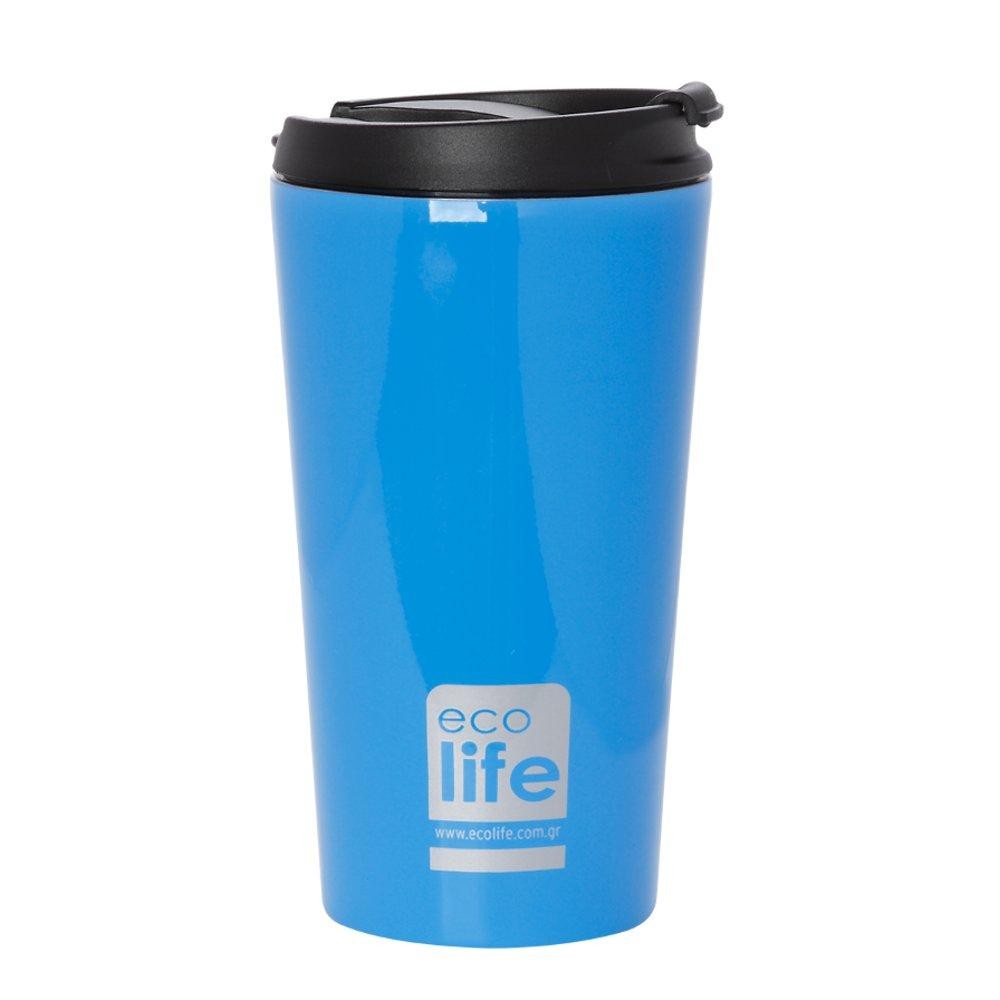 Θερμός Ποτήρι EcoLife Ανοξείδωτο Sky Blue Mat 370ml