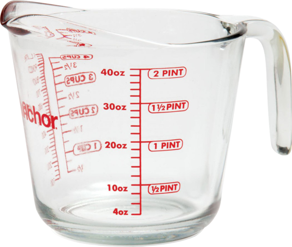 μεζούρα κανάτα Ancor Hocking πυρίμαχη Αμερικής 250ml