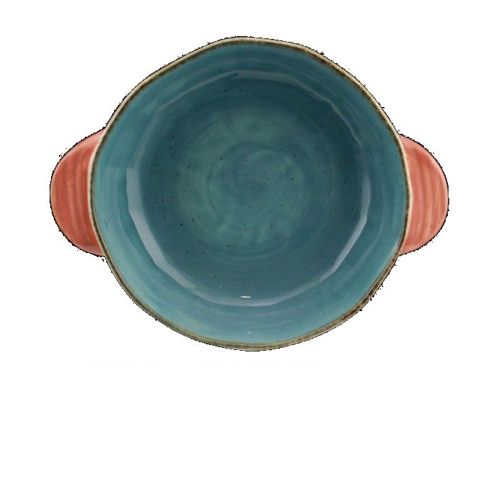 Ταψί Πυρίμαχο Splash Στρογγυλό Τυρκουάζ 31cm Marva Home