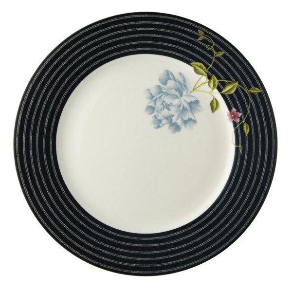 Πιατέλα Laura Ashley Midstripe Midnight Candy Bone China 30cm
