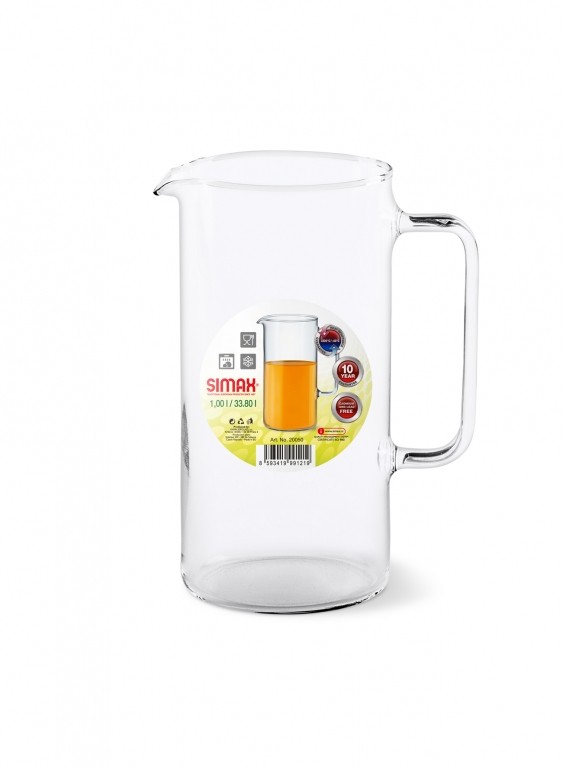 Κανάτα Γυάλινη 1Lt Simax