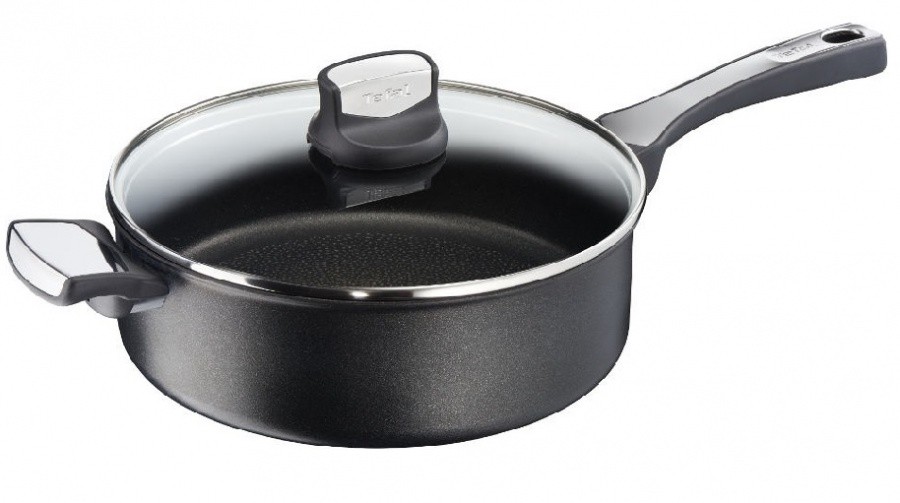 Σωτέζα Αντικολλητική Expertise Με Γυάλινο Καπάκι 26cm Tefal
