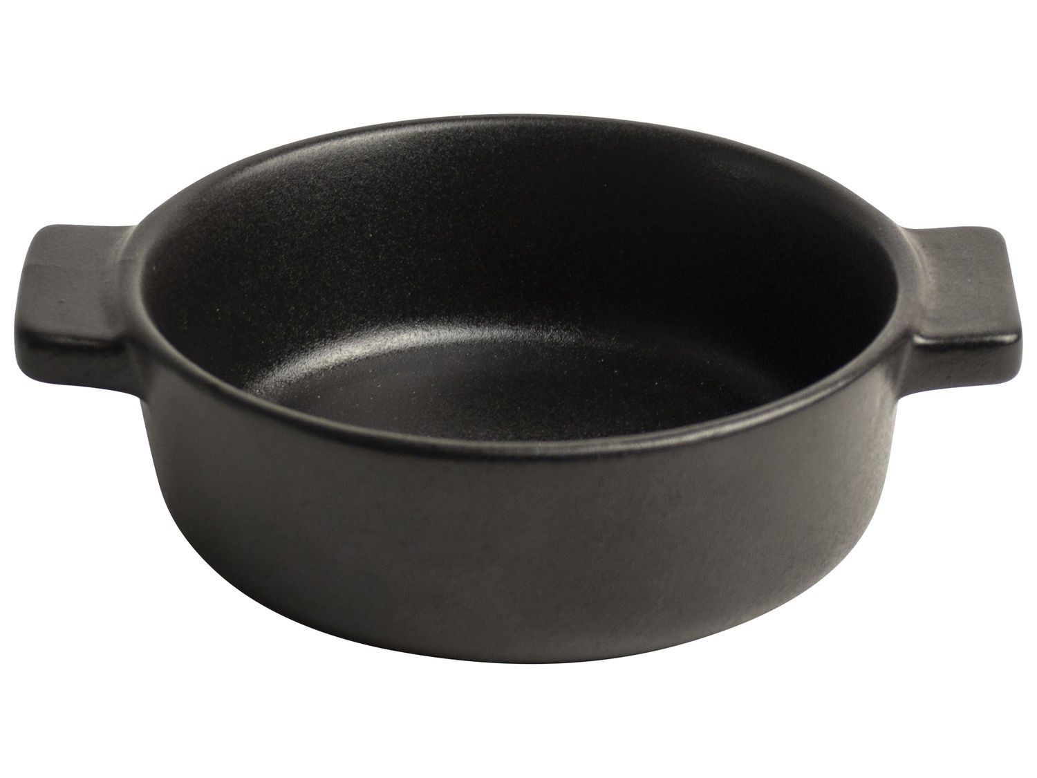 Πυρίμαχο Ταψί Grillin & Chillin Μαύρο Mat 12cm Στρογγυλό Gusta