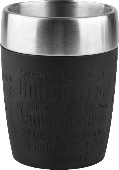 Ποτήρι Θερμός Ανοξείδωτο Σιλικόνης Tefal TF Black 200ml.