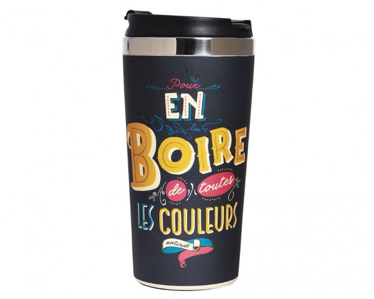 Ποτήρι Θερμός Ανοξείδωτο Bamboo En Boire Natives 500ml