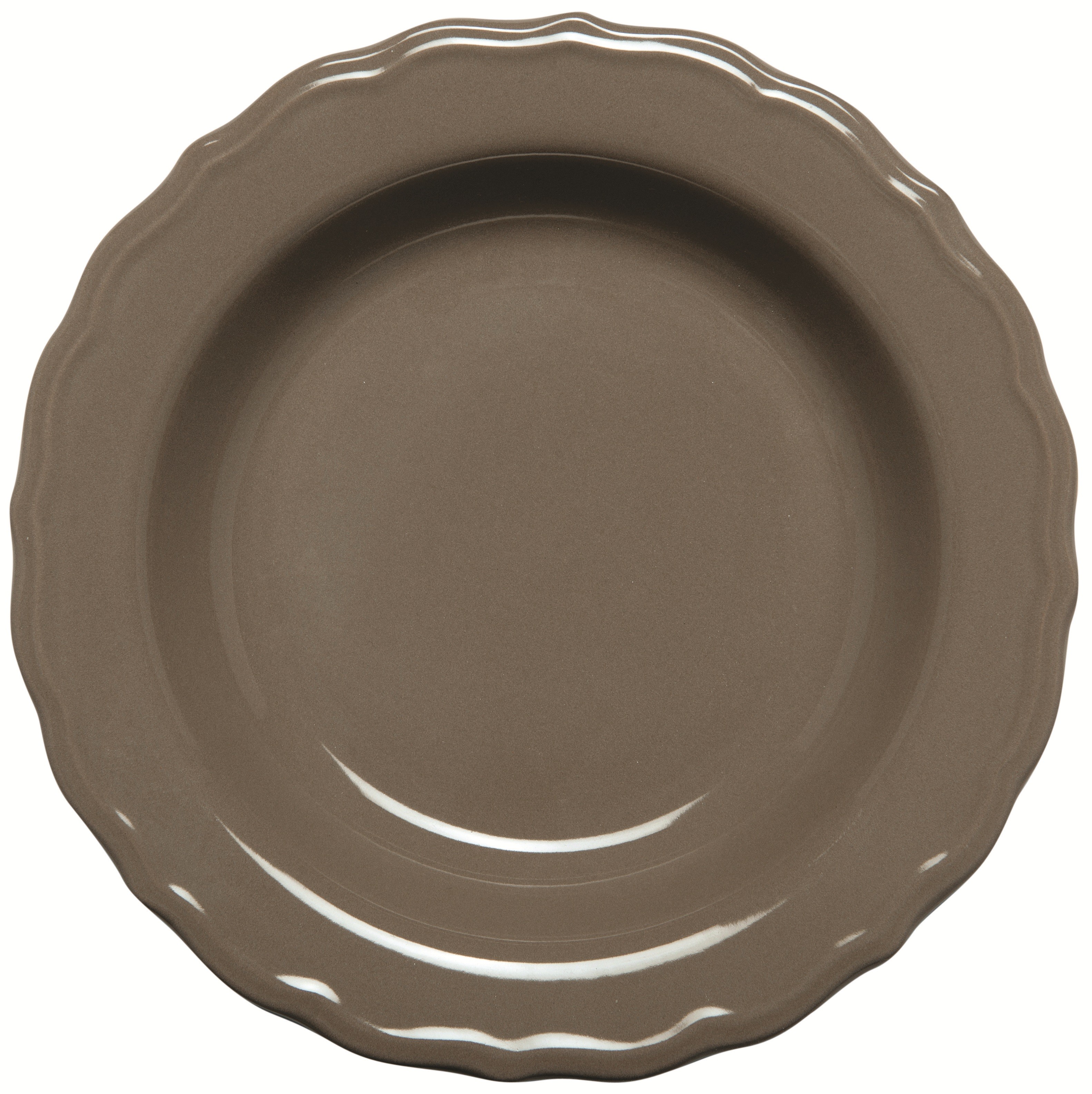 Πιάτο Κεραμικό Βαθύ 23cm Καφέ Happy Ware Juliet