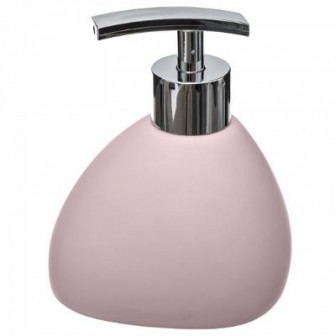Dispencer Θήκη Για Κρεμοσάπουνο Κεραμικό Βότσαλο Pink Mat Dispencer Θήκη Για Κρεμοσάπουνο Κεραμικό Βότσαλο Pink Mat
