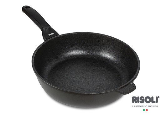 Τηγάνι Βαθύ Αντικολλητικό Blackplus 28cm Risoli