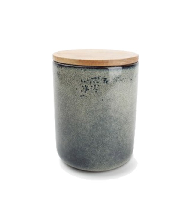 Βάζο Για Καφέ & Ζάχαρη Πορσελάνης Meridian 1,1lt Salt & Pepper