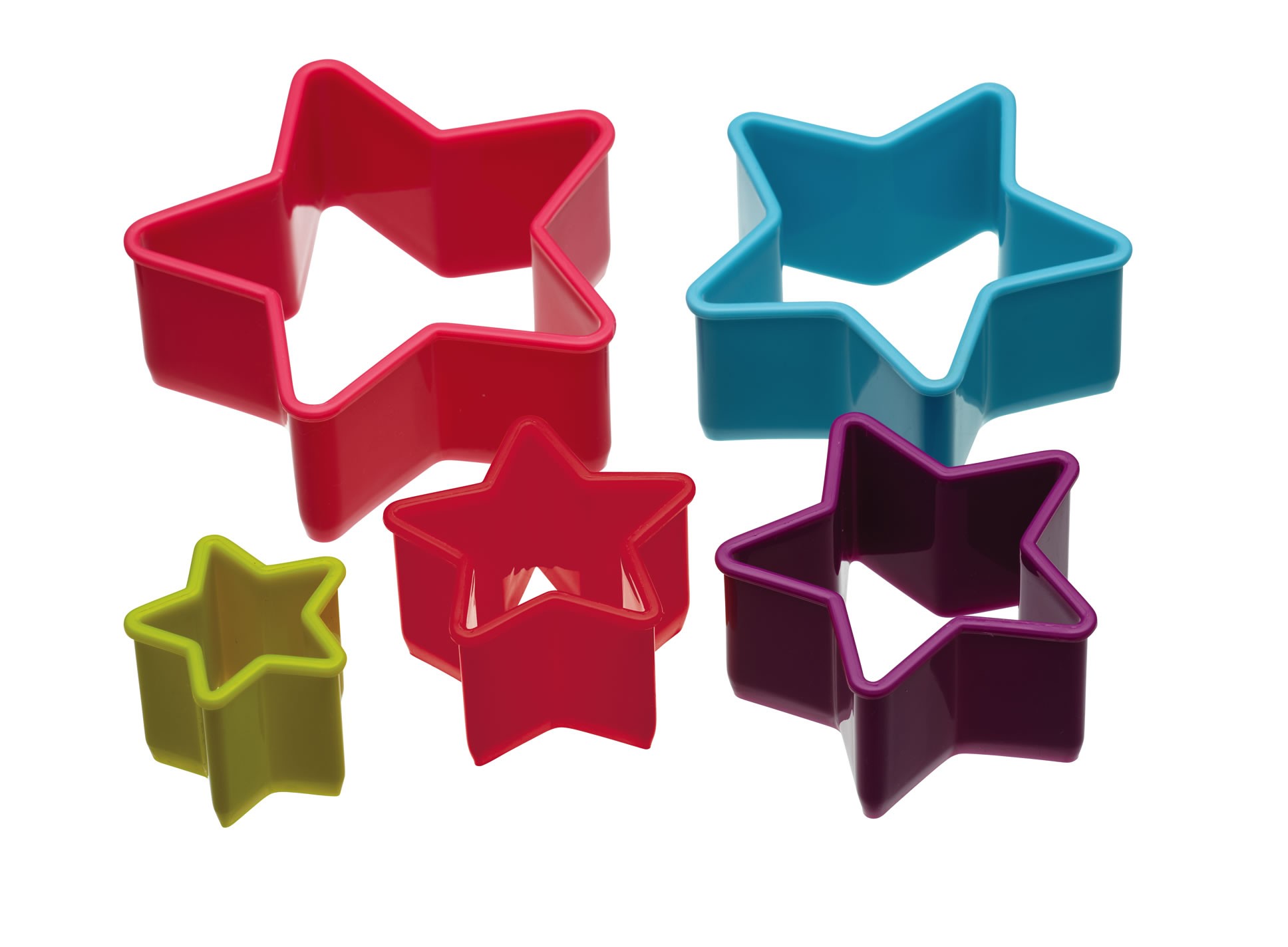 κουπ-πατ σετ 5 τεμάχια αστέρι colourworks by kitchencraft