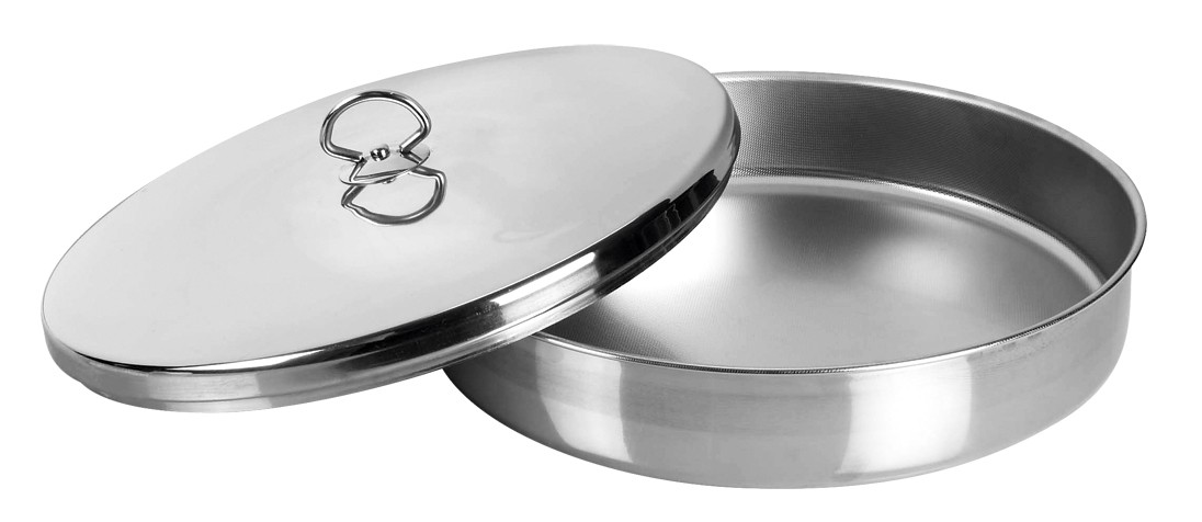 ταψί στρογγυλό inox με καπάκι 36cm Venus