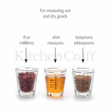 μεζούρα γυάλινη μίνι 50ml kitchencraft