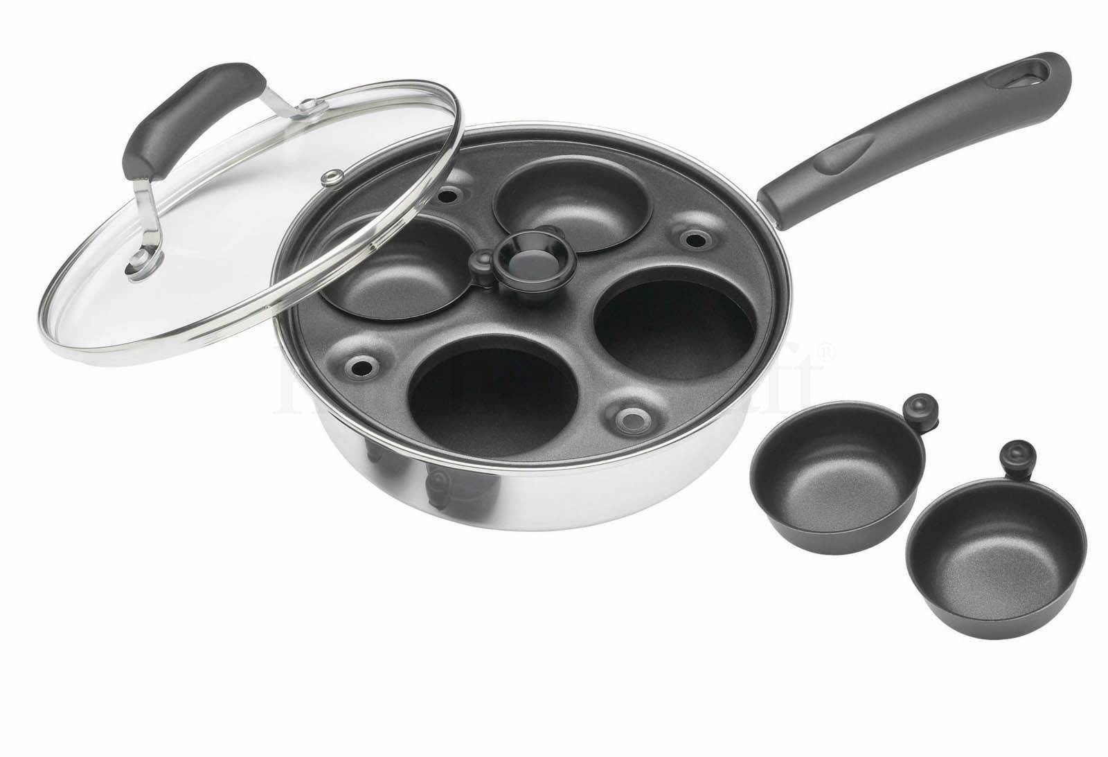 κατσαρόλα kitchencraft για αυγά ποσέ 4 θέσεων