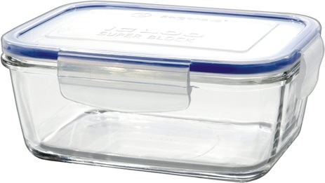 δοχείο τροφίμων ορθογώνιο borgonovo γυάλινο igloo super block 1500ml