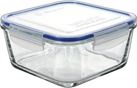 δοχείο τροφίμων τετράγωνο borgonovo γυάλινο igloo super block 1500ml