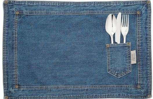 σουπλά φαγητού jamie oliver σετ 2 ταμάχια funky denim