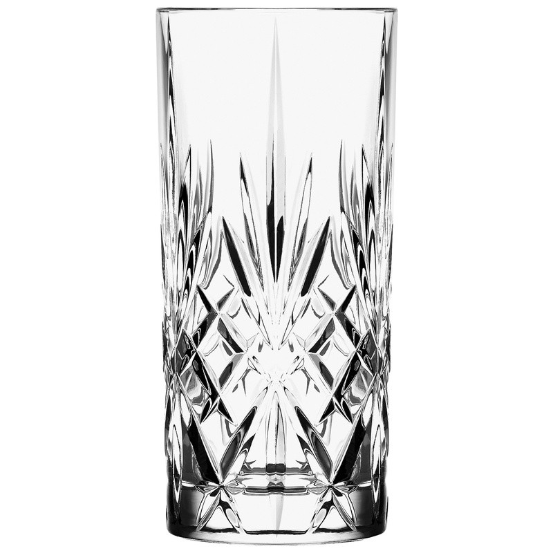 Ποτήρι Σωλήνας Κρυστάλλινο Rcr 350ml Σετ 6 Τμχ Melodia