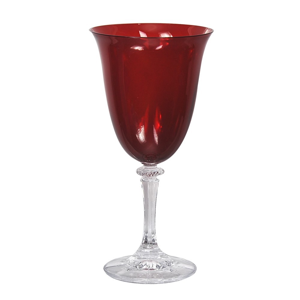 Ποτήρι Κρασιού Σετ 6 Τμχ Κρυστάλλινο Bohemia 250ml Kleopatra κόκκινο