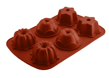 φόρμα σιλικόνης 6θέσεων muffin happy flex