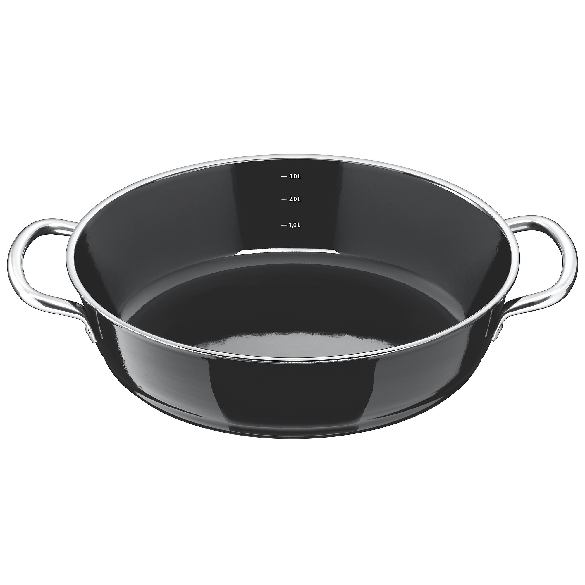 Τηγάνι Βαθύ Silit Με 2 Χερούλια 28cm Professional Black