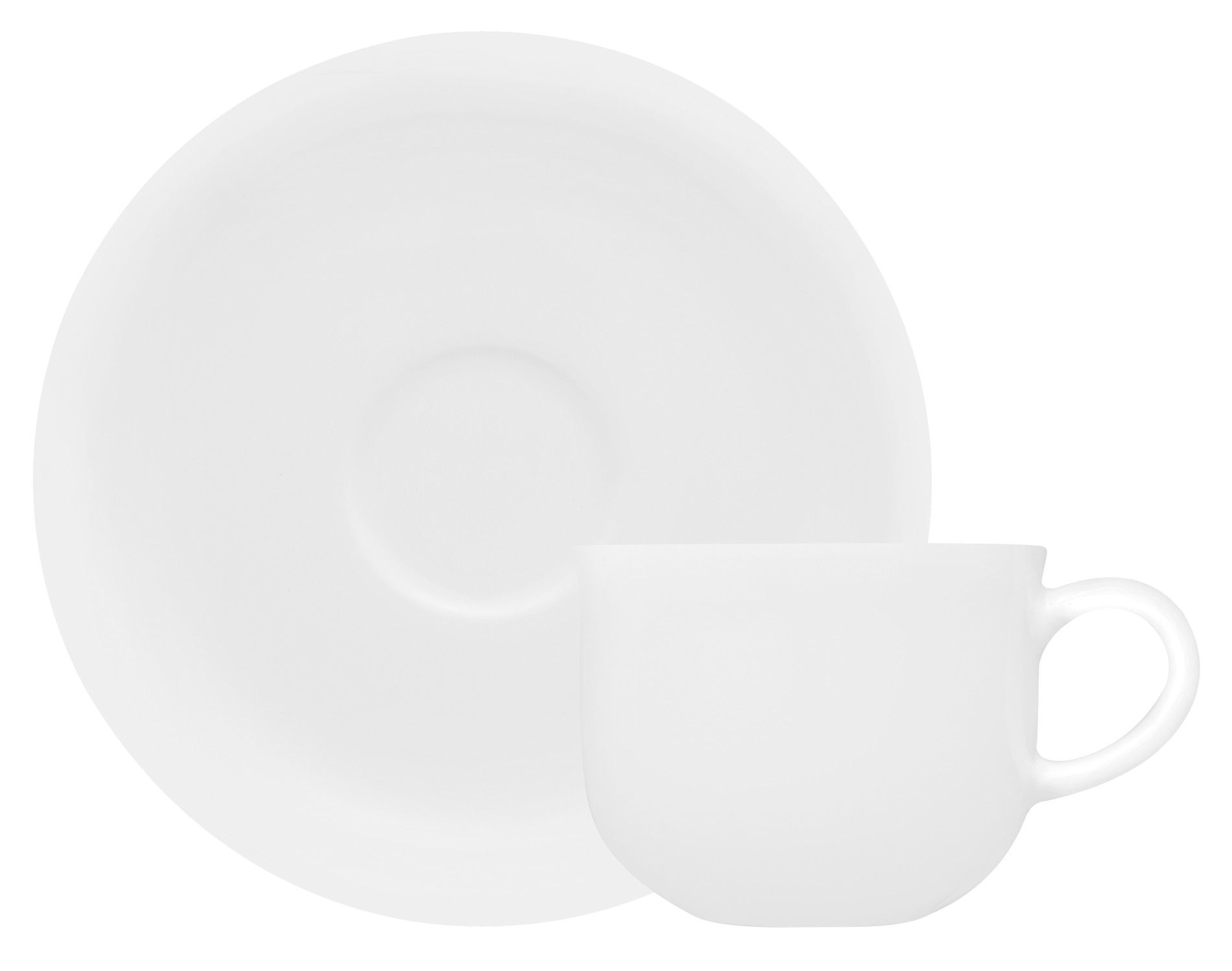 Φλυτζάνι & Πιάτο Καφέ Silk Bone China Σετ 6τμχ Ionia