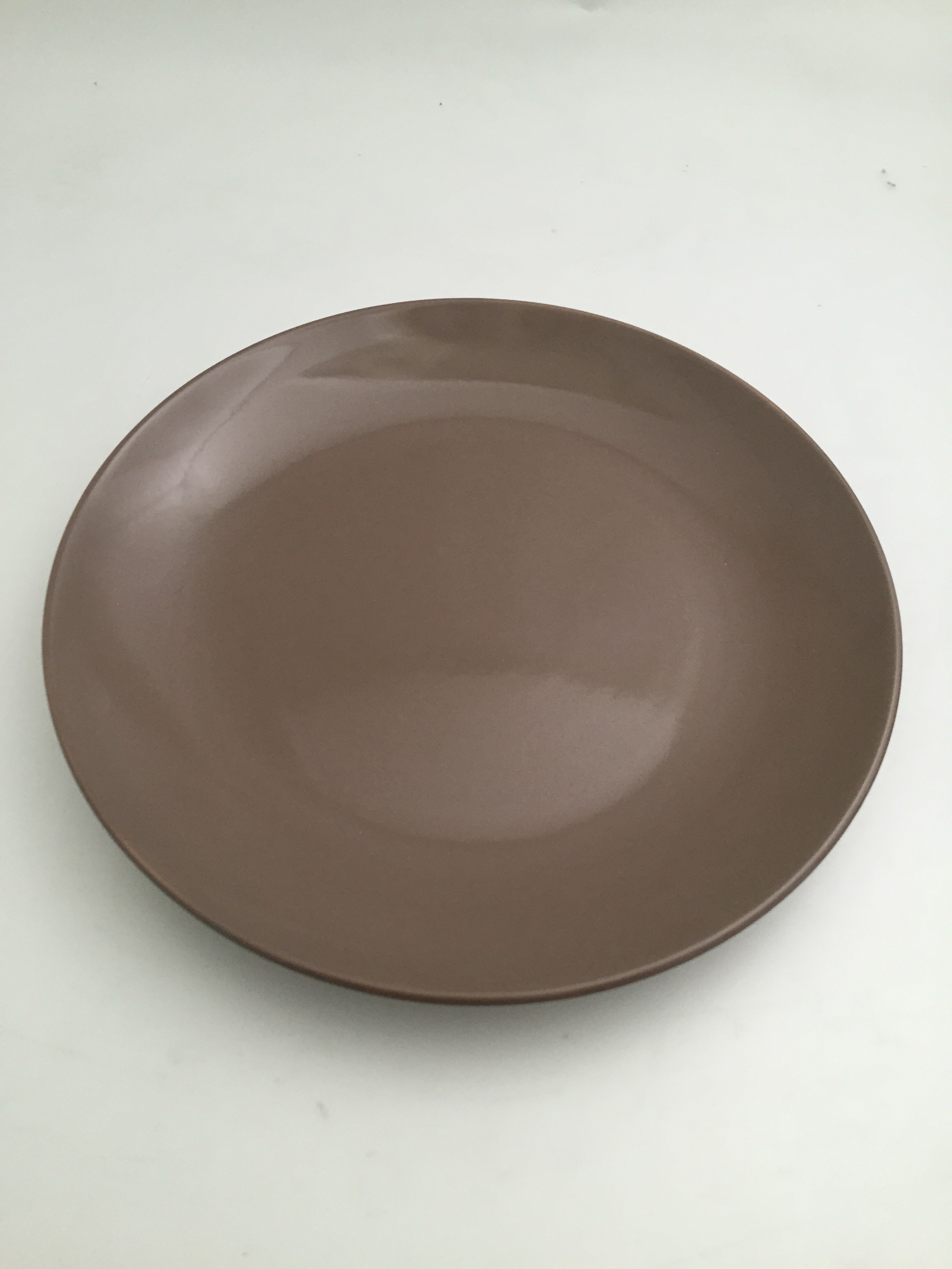 Πιάτο Ρηχό 21cm Κεραμικό Καφέ Happy Ware Alfa