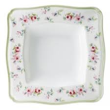 Πιάτο Βαθύ Τετράγωνο Σετ 6Τμχ Romantica 21cm