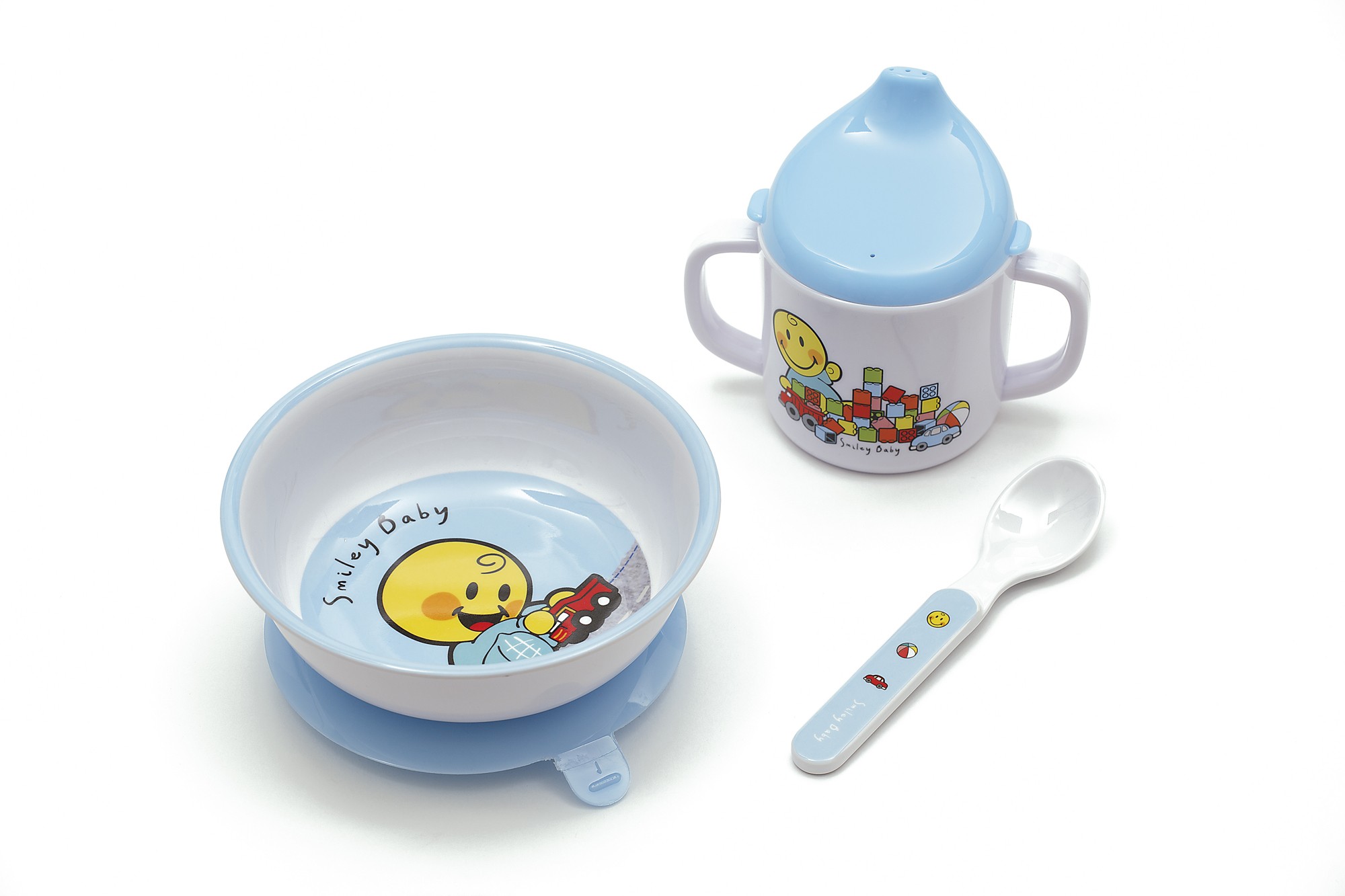 Σετ Φαγητού BeBe Smiley Baby Boy Zak Designs 3Τεμ. Μελαμίνης