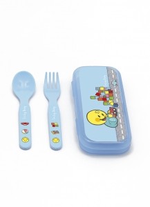Σετ Μαχαιροπήρουνα Smiley World Boy Zak Designs 2Τεμ. Μελαμίνης