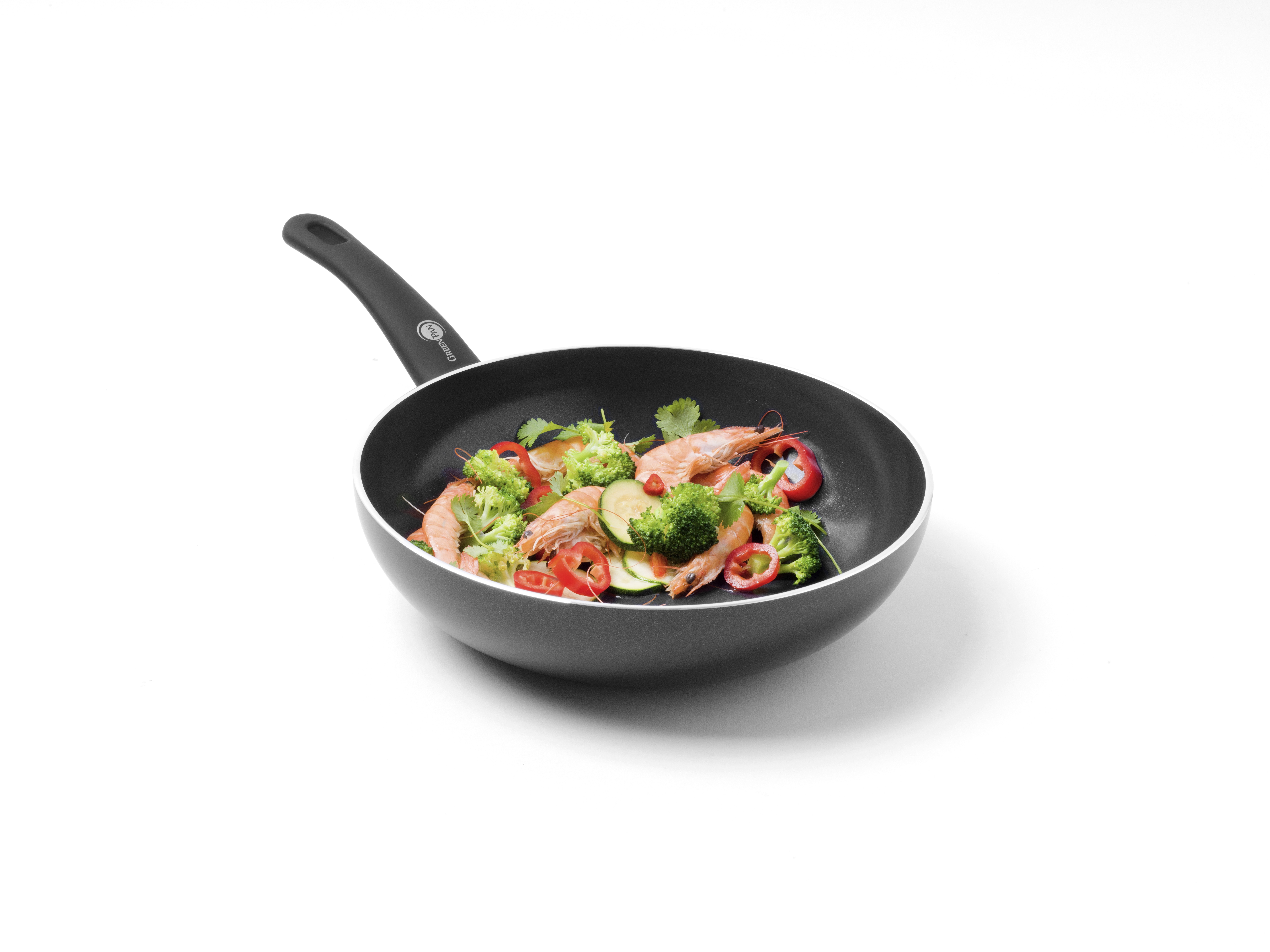 Τηγάνι Wok Αντικολλλητικό Κεραμικό Infinity 28cm Green Pan