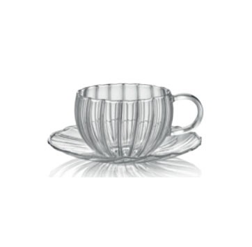 Φλιτζάνι Τσαγιού Διάφανο Coffe & Tea 240ml IVV